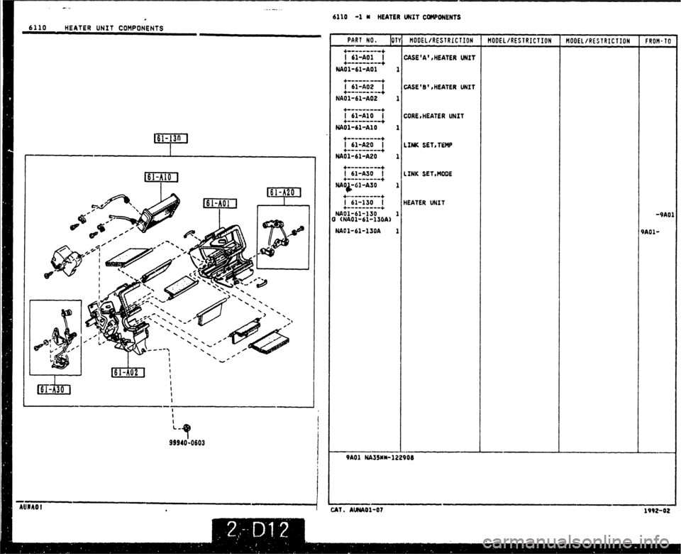MAZDA MX-5 1990  Workshop Manual 