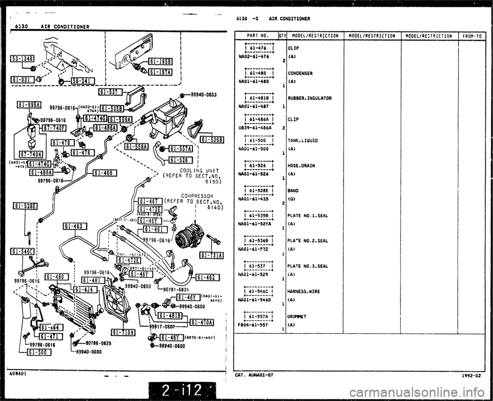 MAZDA MX-5 1990  Workshop Manual 