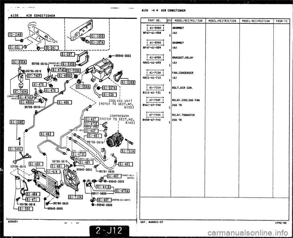 MAZDA MX-5 1990  Workshop Manual 