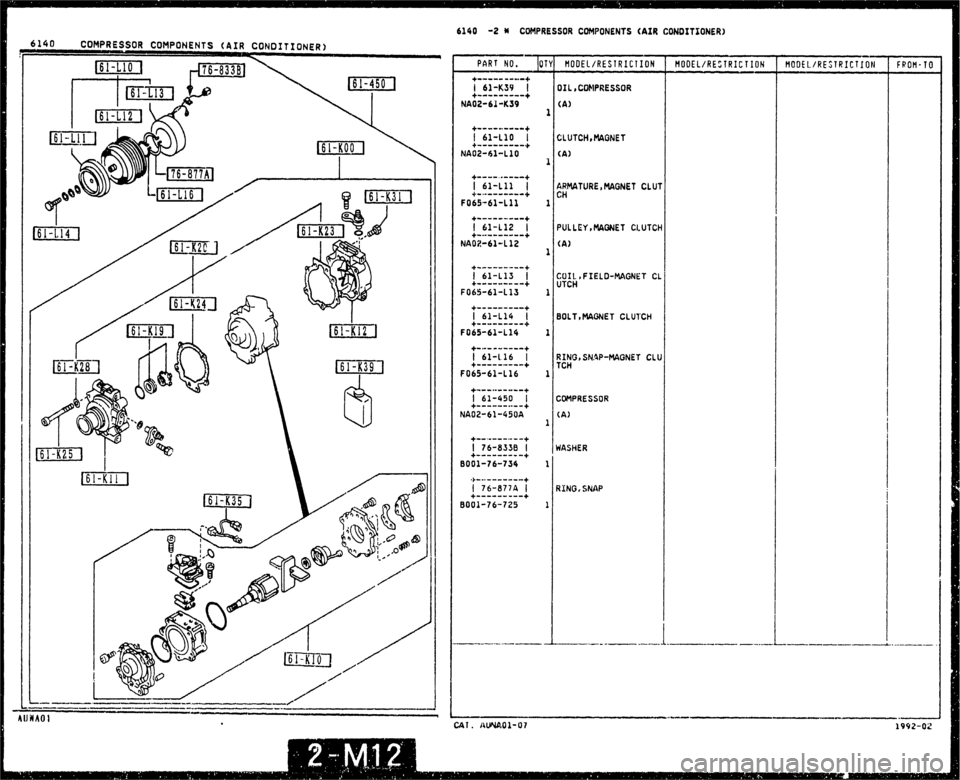 MAZDA MX-5 1990  Workshop Manual 