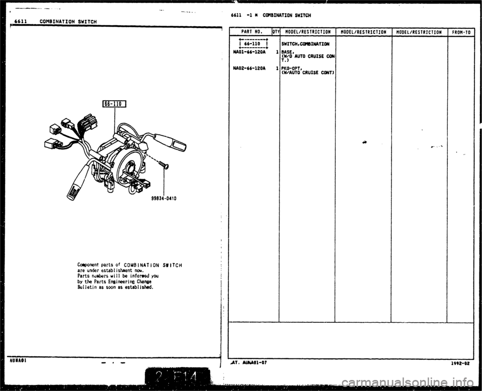 MAZDA MX-5 1990  Workshop Manual 