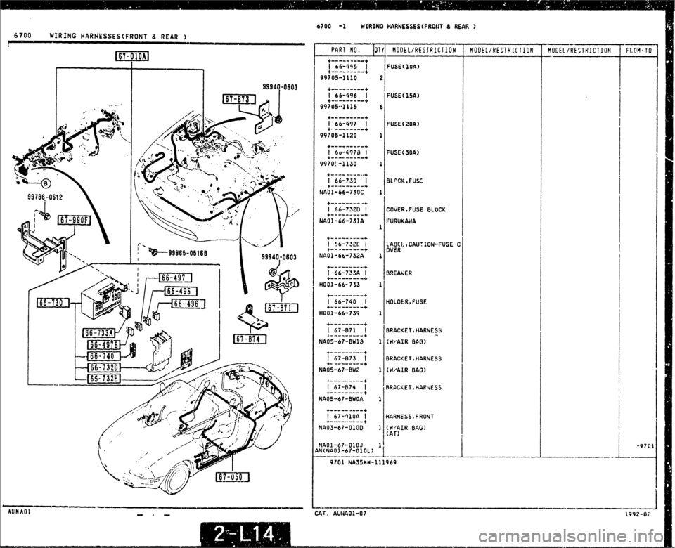 MAZDA MX-5 1990  Workshop Manual 