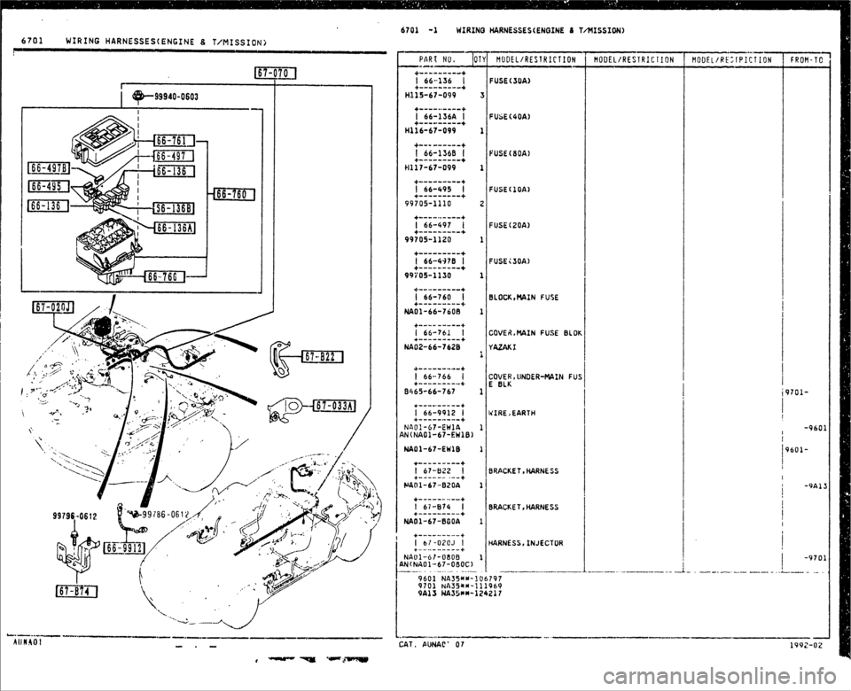 MAZDA MX-5 1990  Workshop Manual 