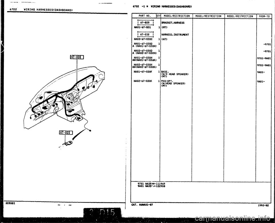 MAZDA MX-5 1990  Workshop Manual 