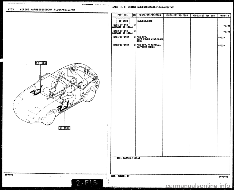 MAZDA MX-5 1990  Workshop Manual 