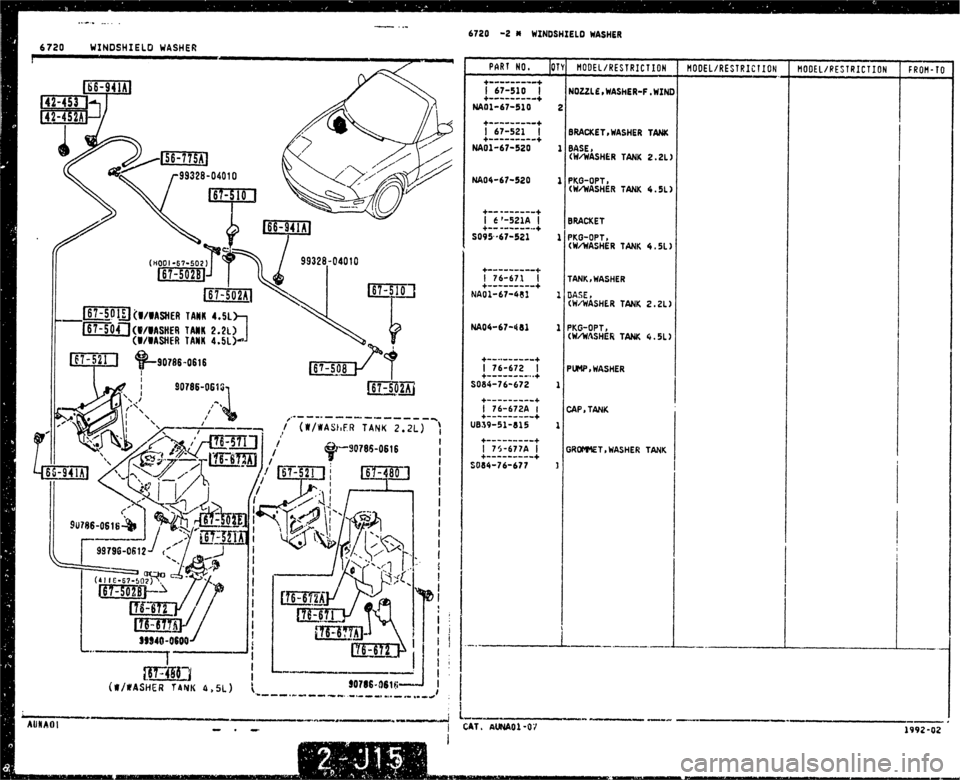 MAZDA MX-5 1990  Workshop Manual 