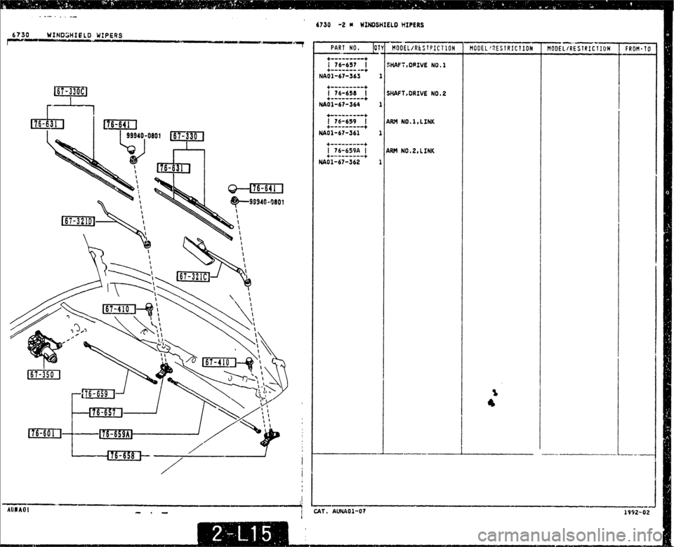 MAZDA MX-5 1990  Workshop Manual 