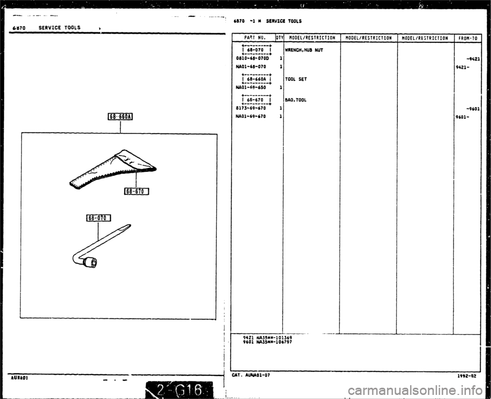 MAZDA MX-5 1990  Workshop Manual 