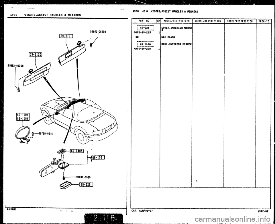 MAZDA MX-5 1990  Workshop Manual 