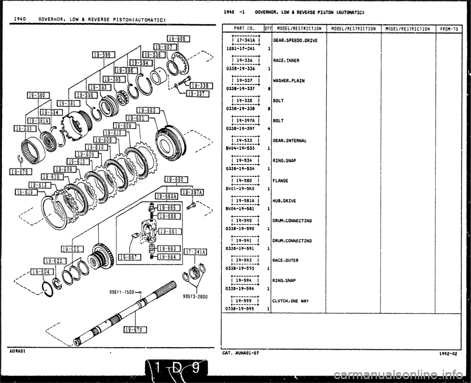 MAZDA MX-5 1990  Workshop Manual 