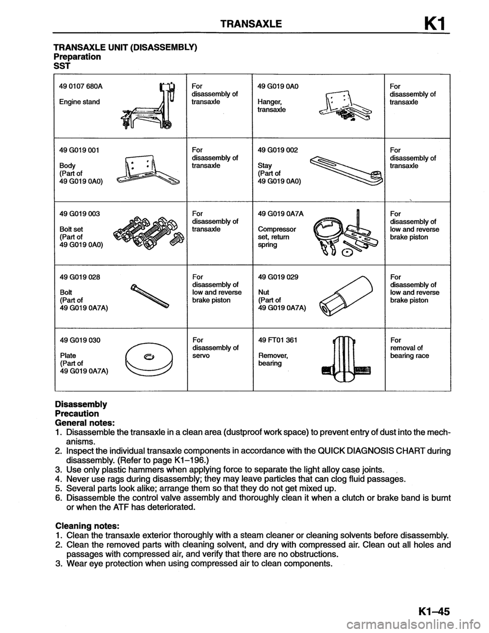 MAZDA MX-6 1996  Workshop Manual 