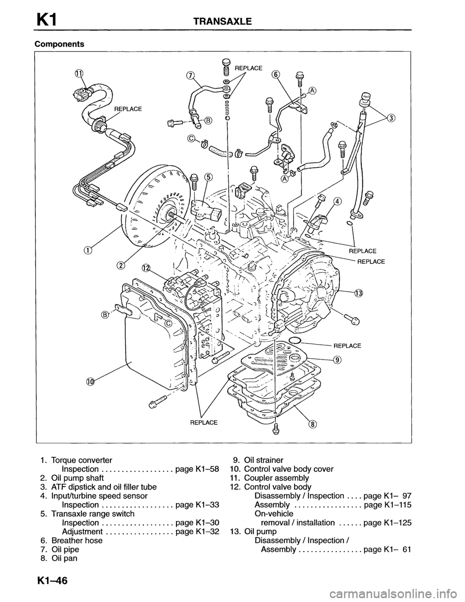 MAZDA MX-6 1996  Workshop Manual 