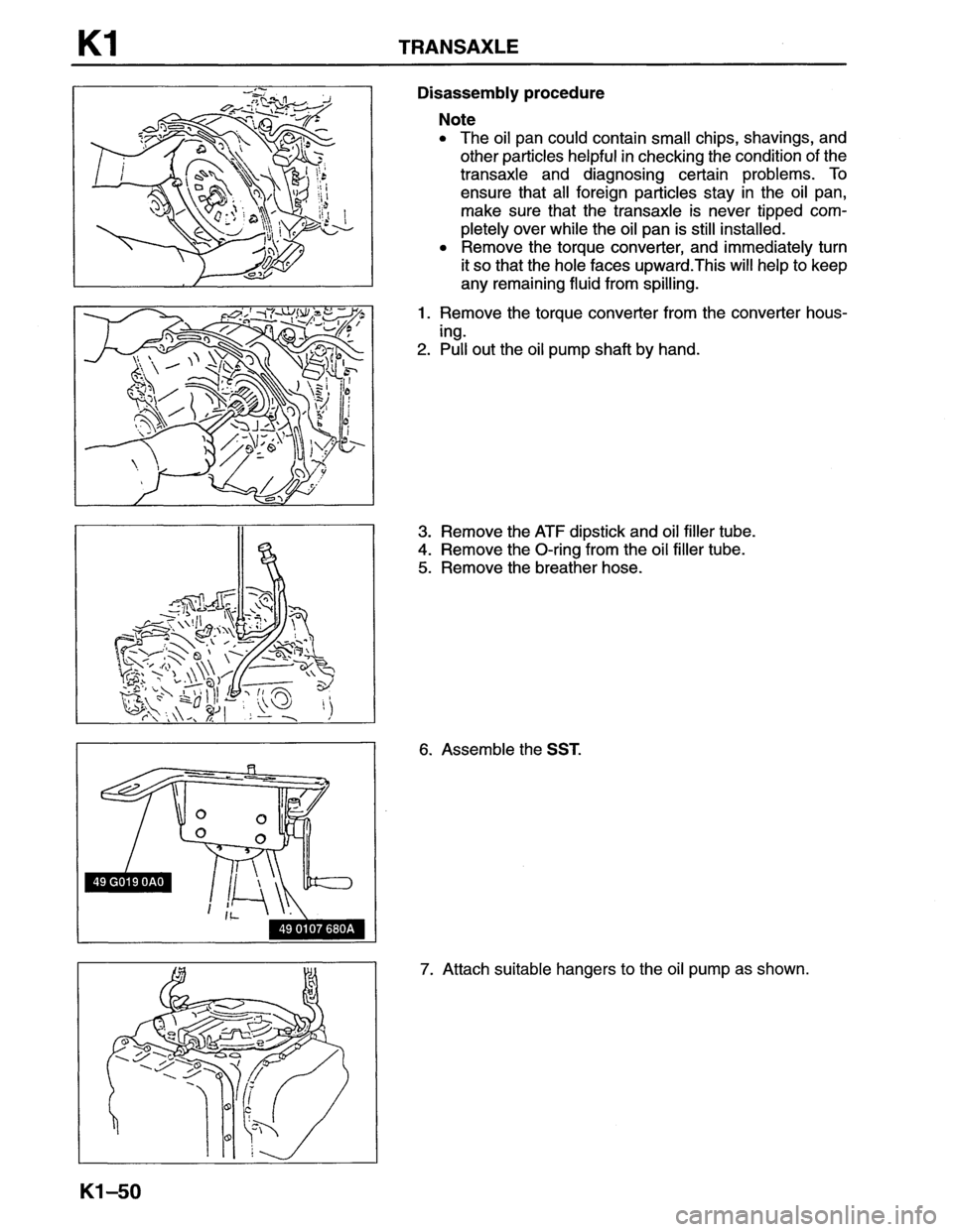 MAZDA MX-6 1996  Workshop Manual 