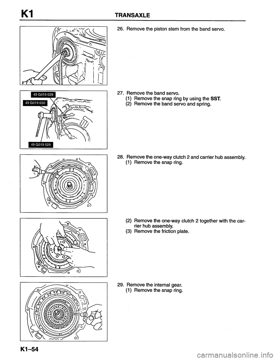 MAZDA MX-6 1996  Workshop Manual 