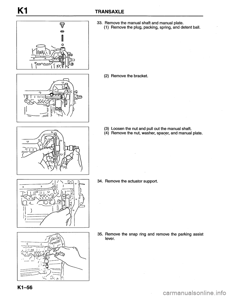 MAZDA MX-6 1996  Workshop Manual 