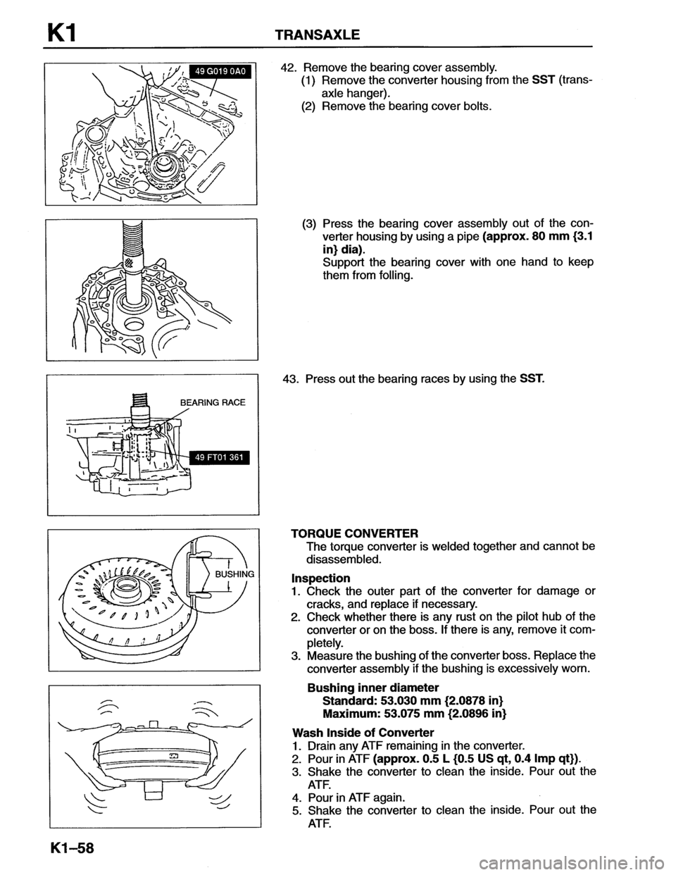 MAZDA MX-6 1996  Workshop Manual 
