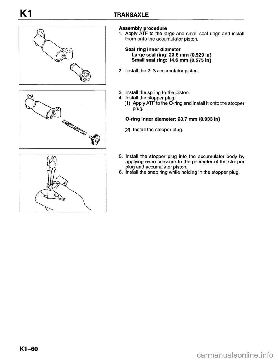 MAZDA MX-6 1996  Workshop Manual 