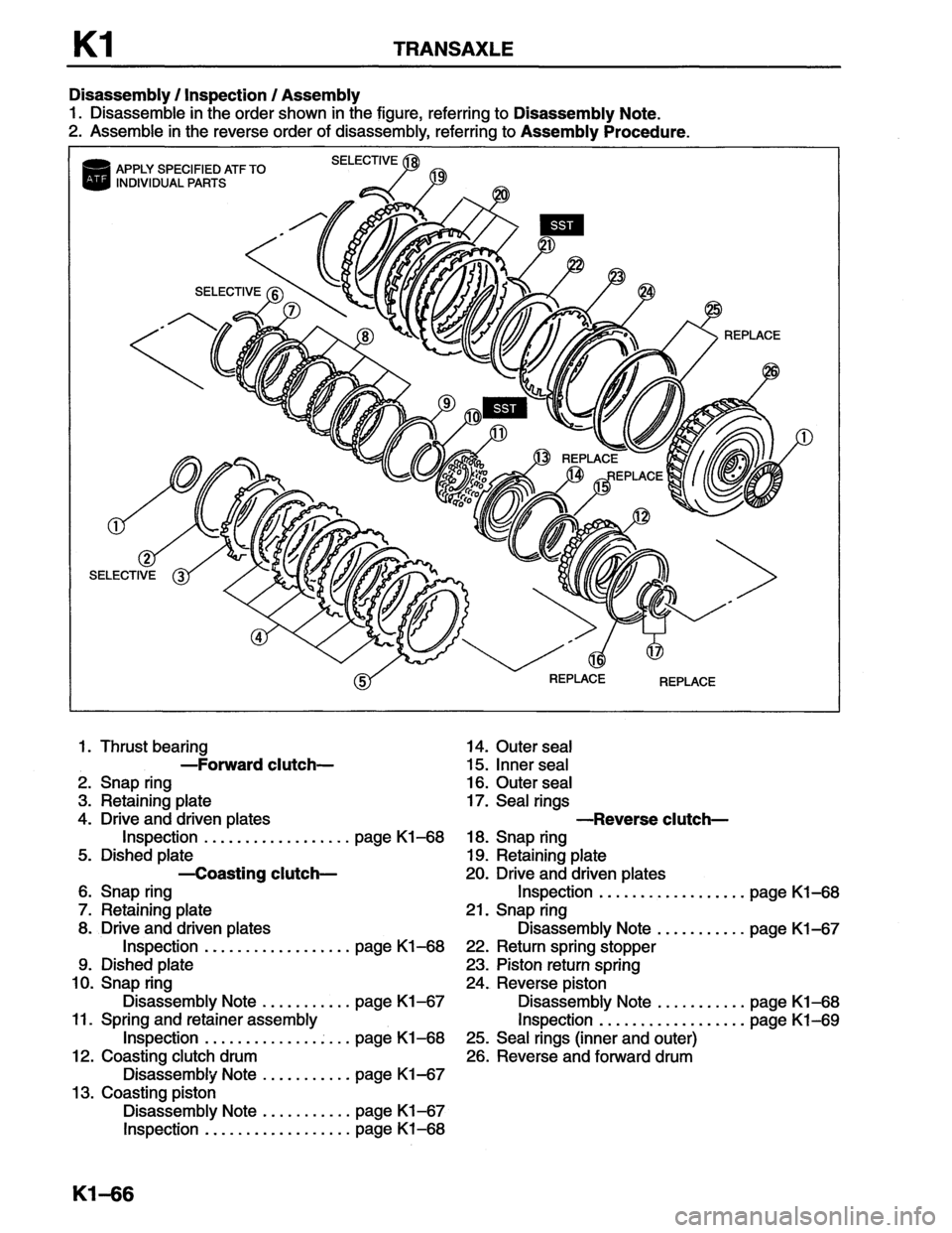 MAZDA MX-6 1996  Workshop Manual 