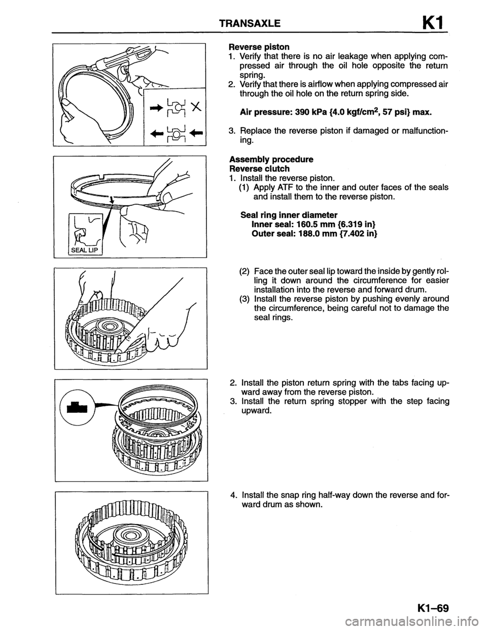 MAZDA MX-6 1996  Workshop Manual 