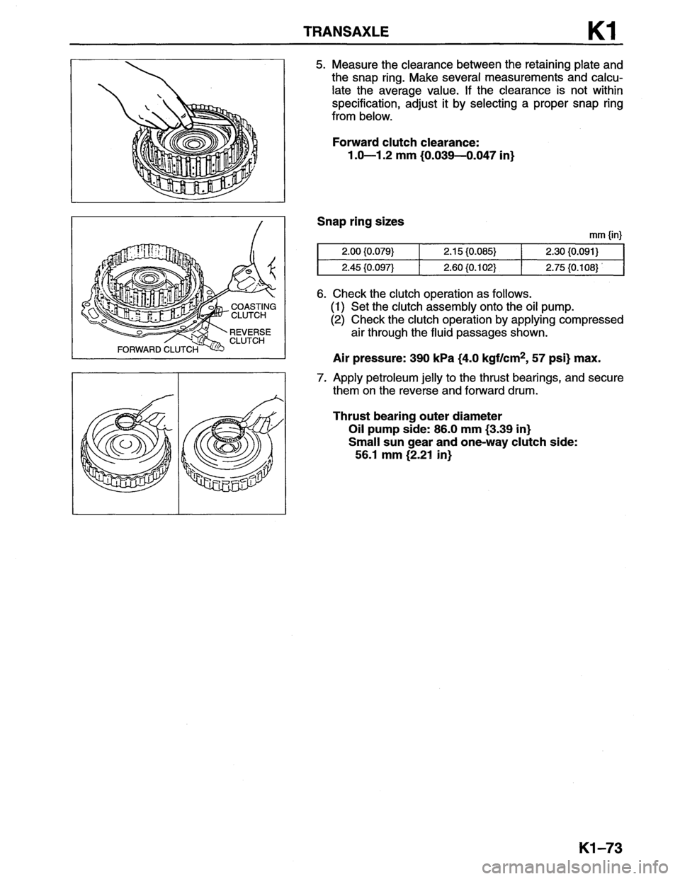 MAZDA MX-6 1996  Workshop Manual 