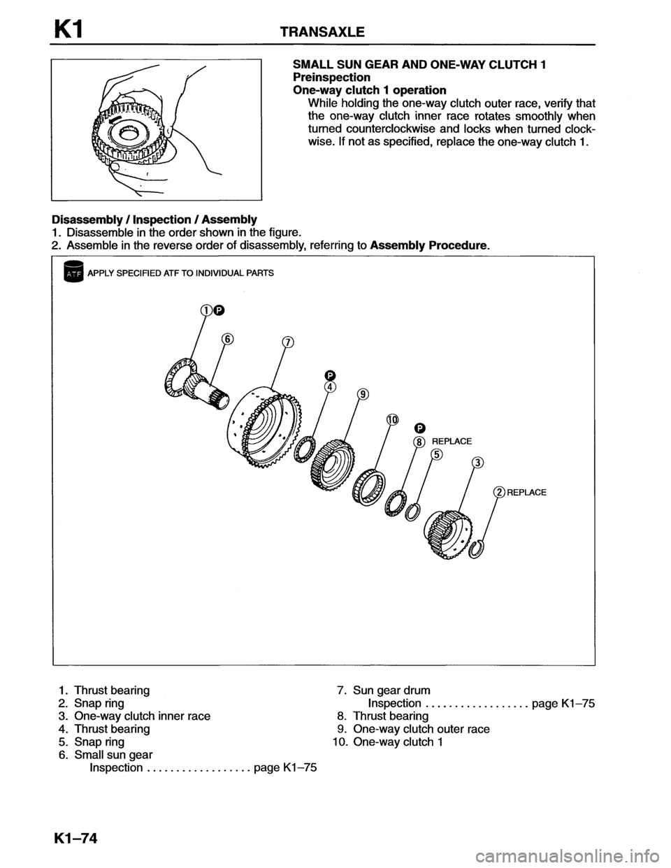 MAZDA MX-6 1996  Workshop Manual 