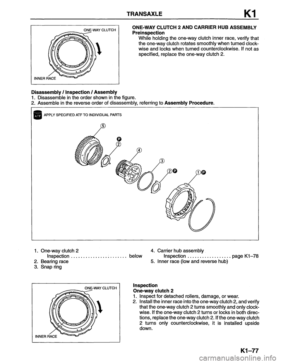 MAZDA MX-6 1996  Workshop Manual 