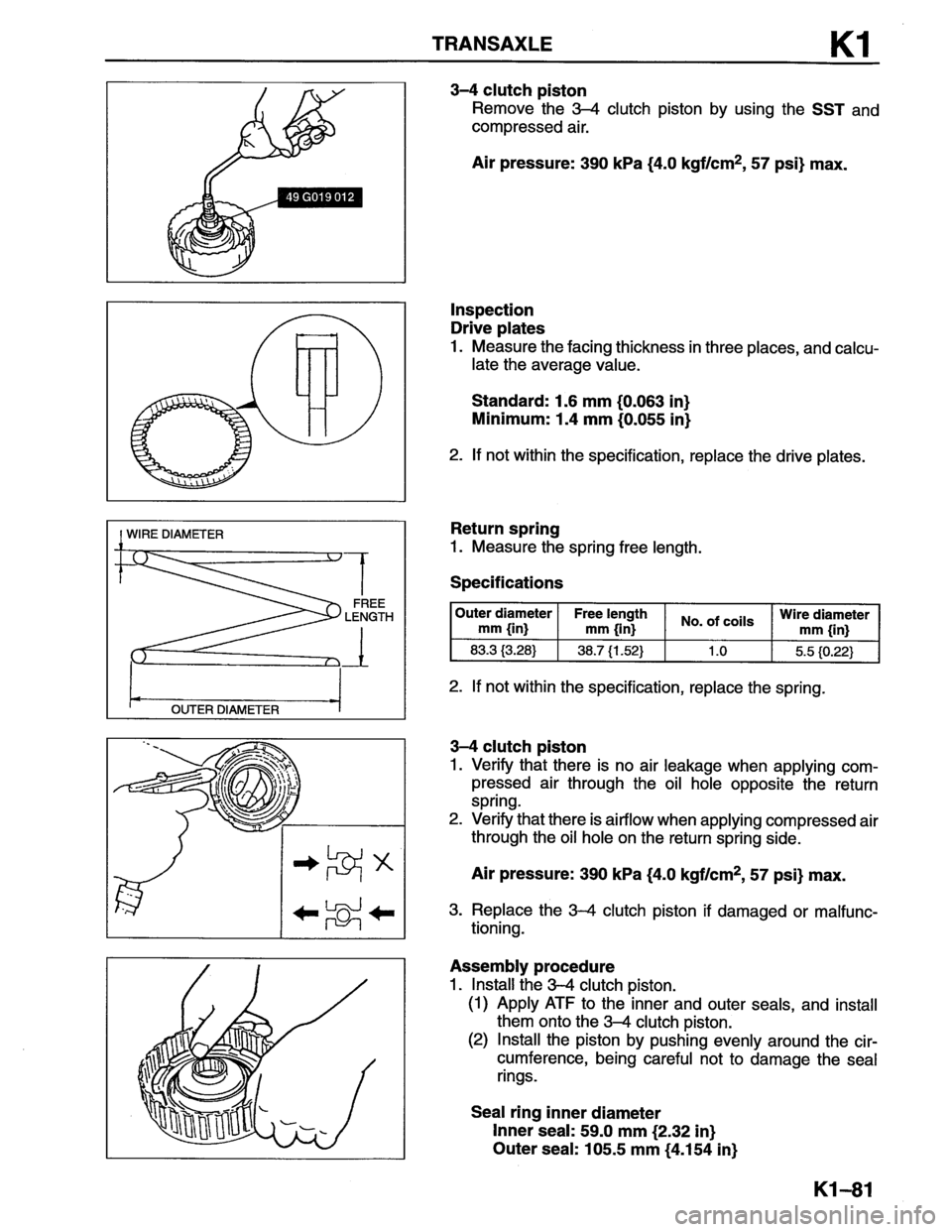 MAZDA MX-6 1996  Workshop Manual 