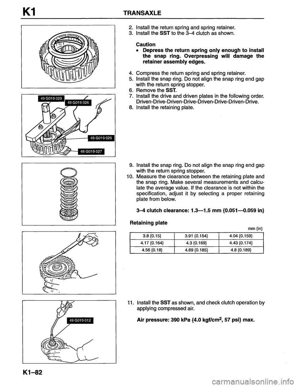 MAZDA MX-6 1996  Workshop Manual 