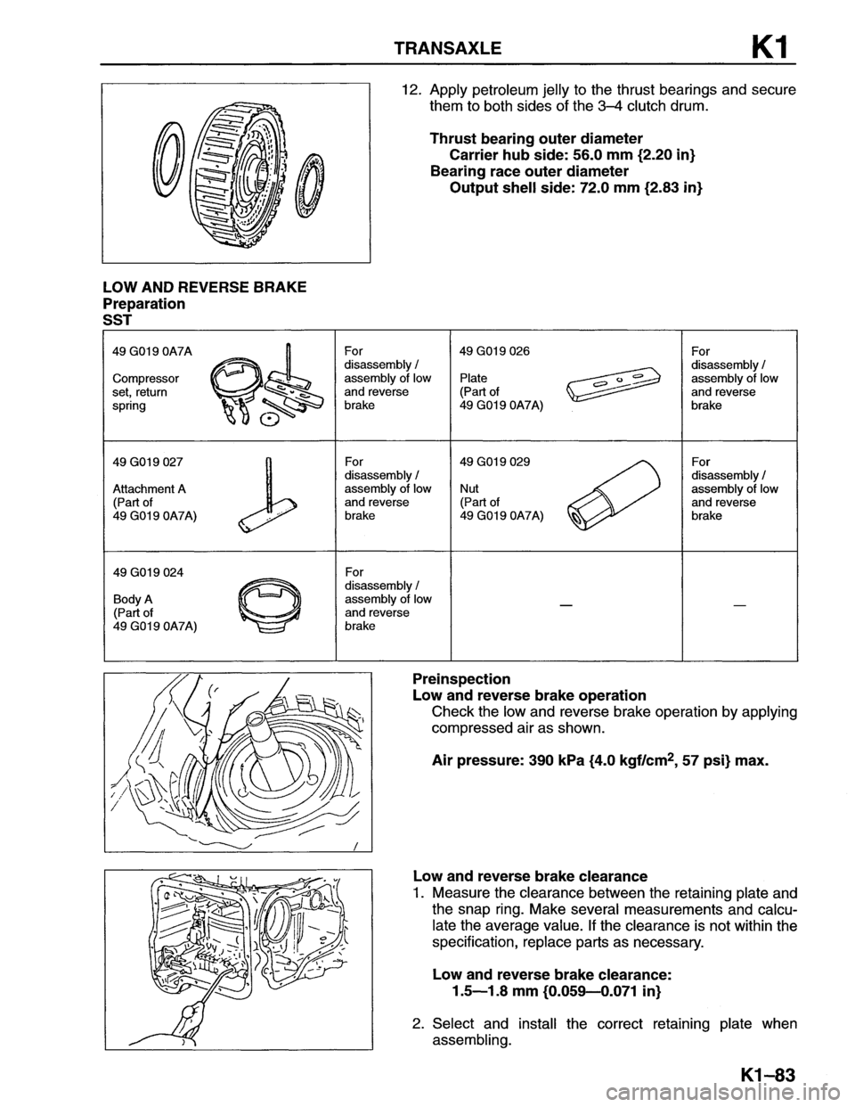 MAZDA MX-6 1996  Workshop Manual 