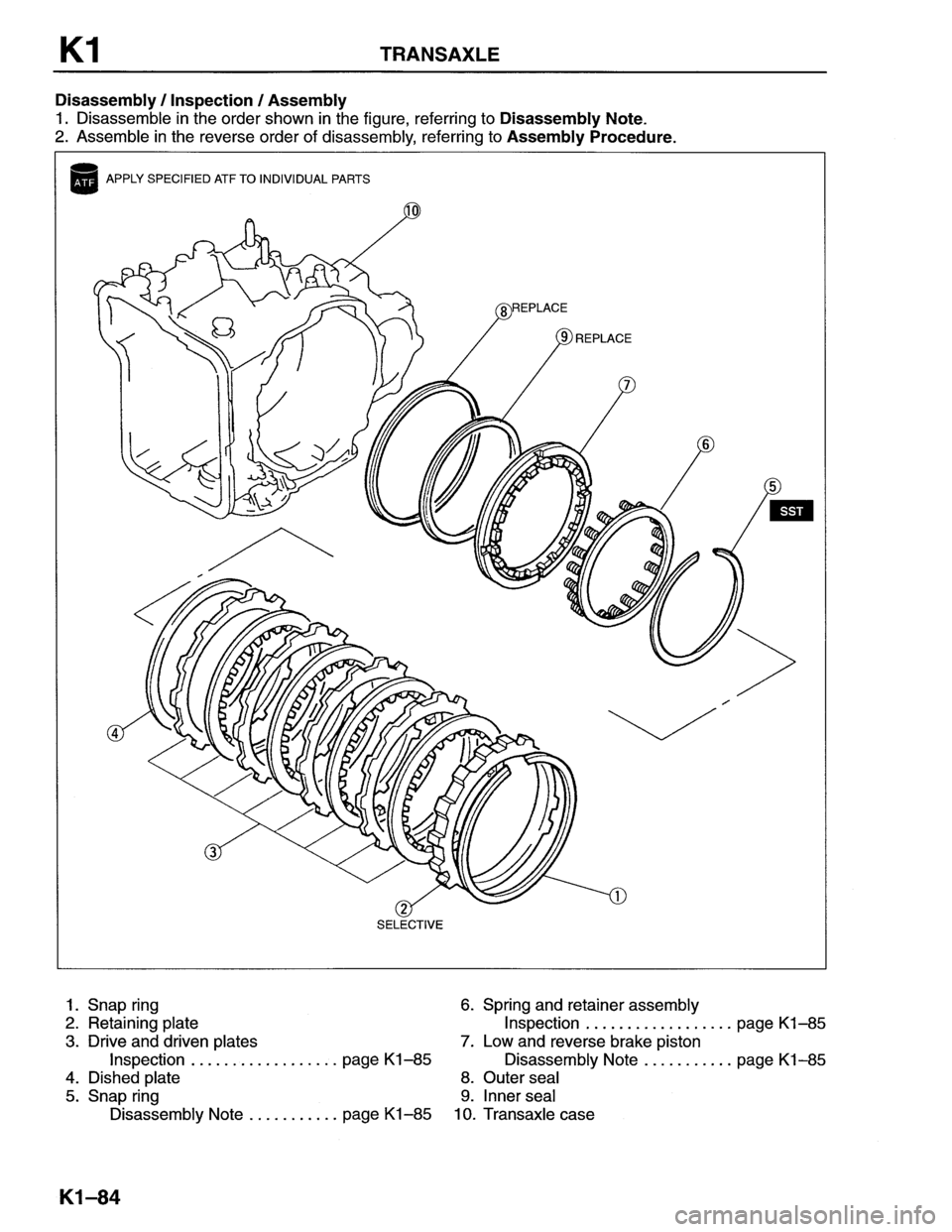 MAZDA MX-6 1996  Workshop Manual 