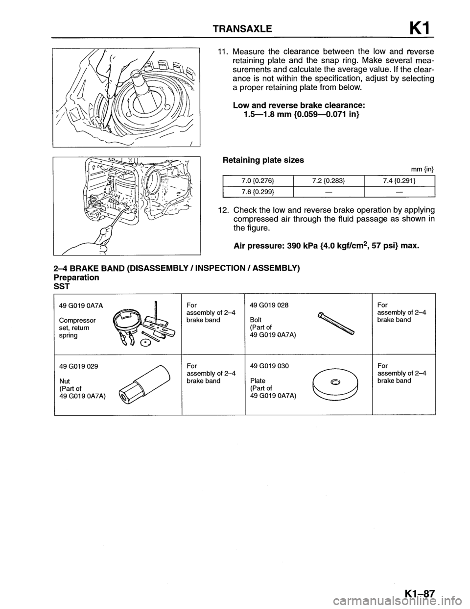 MAZDA MX-6 1996  Workshop Manual 