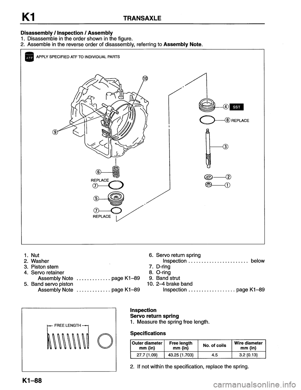 MAZDA MX-6 1996  Workshop Manual 