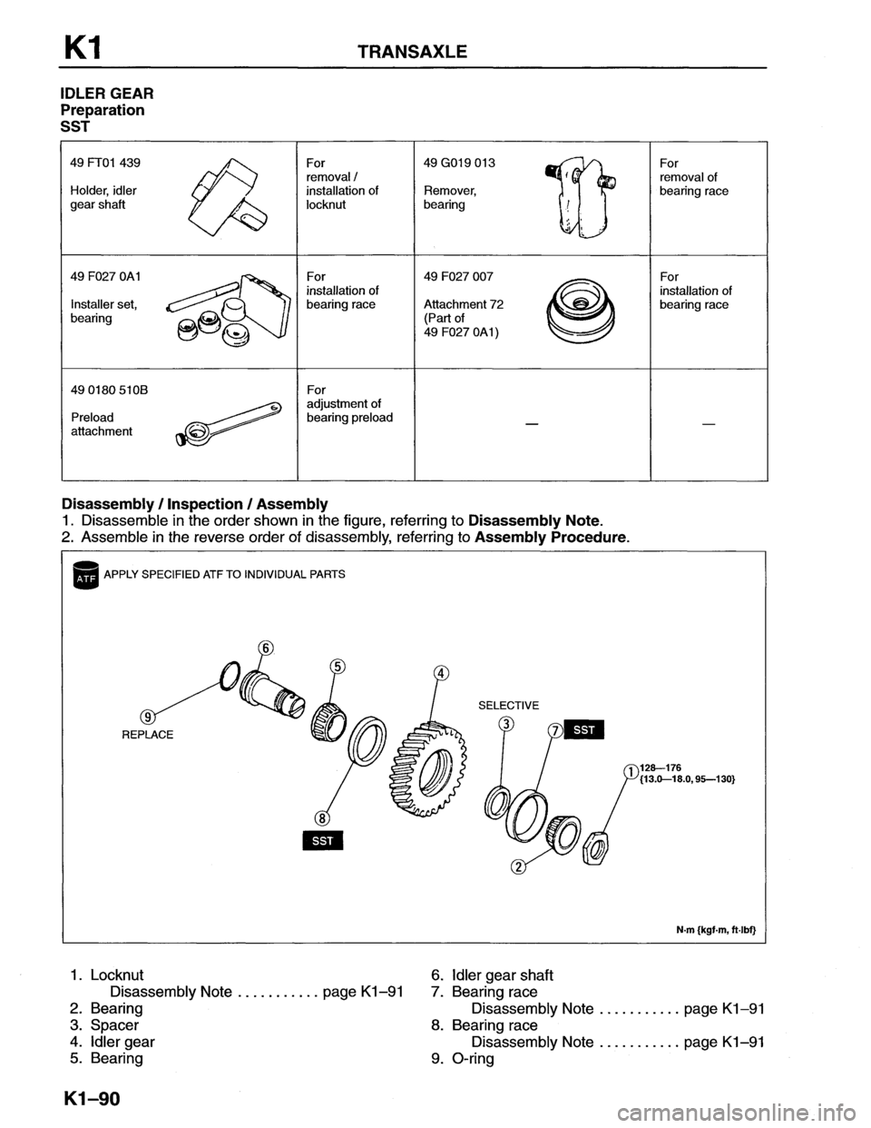 MAZDA MX-6 1996  Workshop Manual 