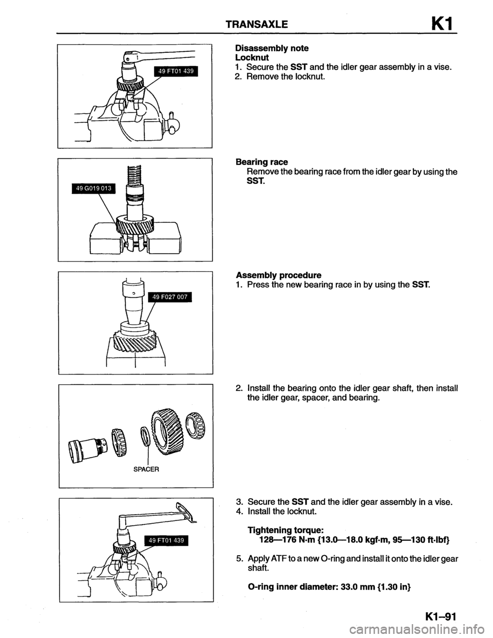 MAZDA MX-6 1996  Workshop Manual 