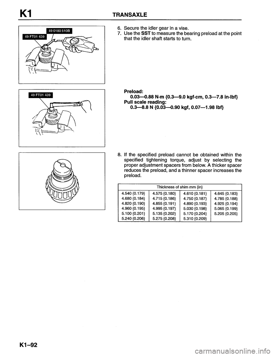 MAZDA MX-6 1996  Workshop Manual 
