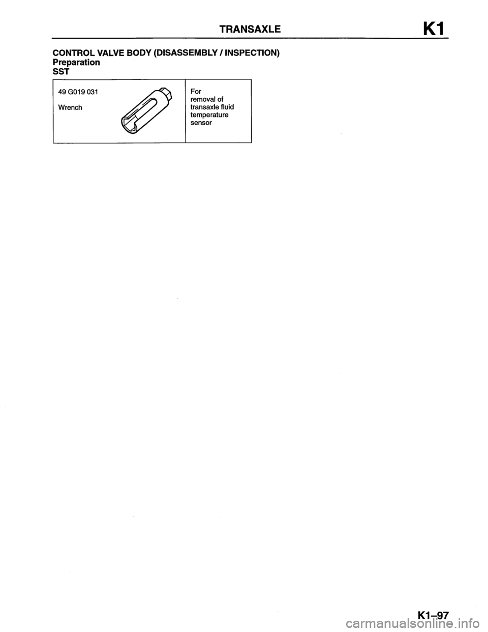 MAZDA MX-6 1996  Workshop Manual 