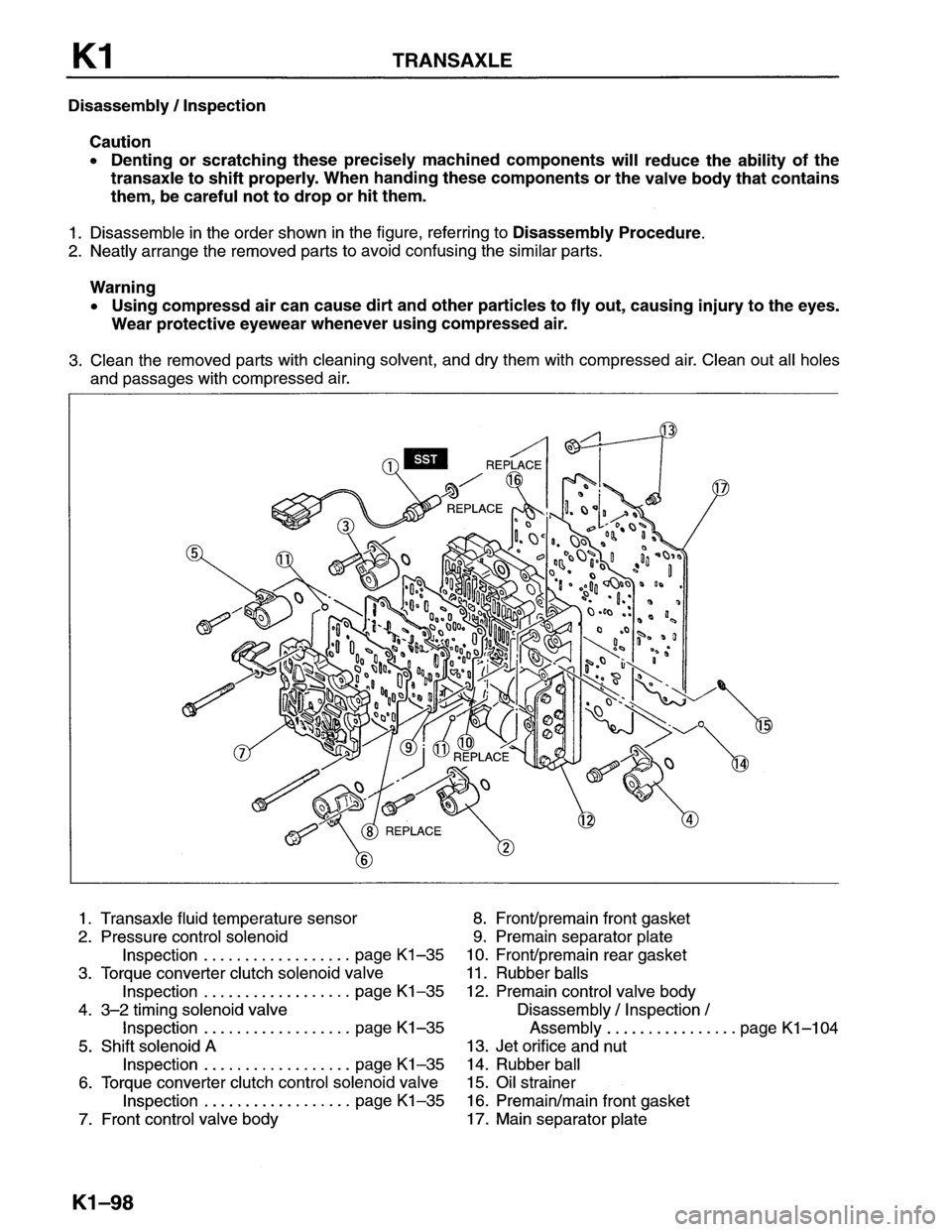 MAZDA MX-6 1996  Workshop Manual 