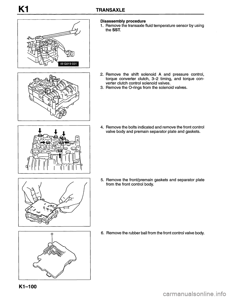 MAZDA MX-6 1996  Workshop Manual 