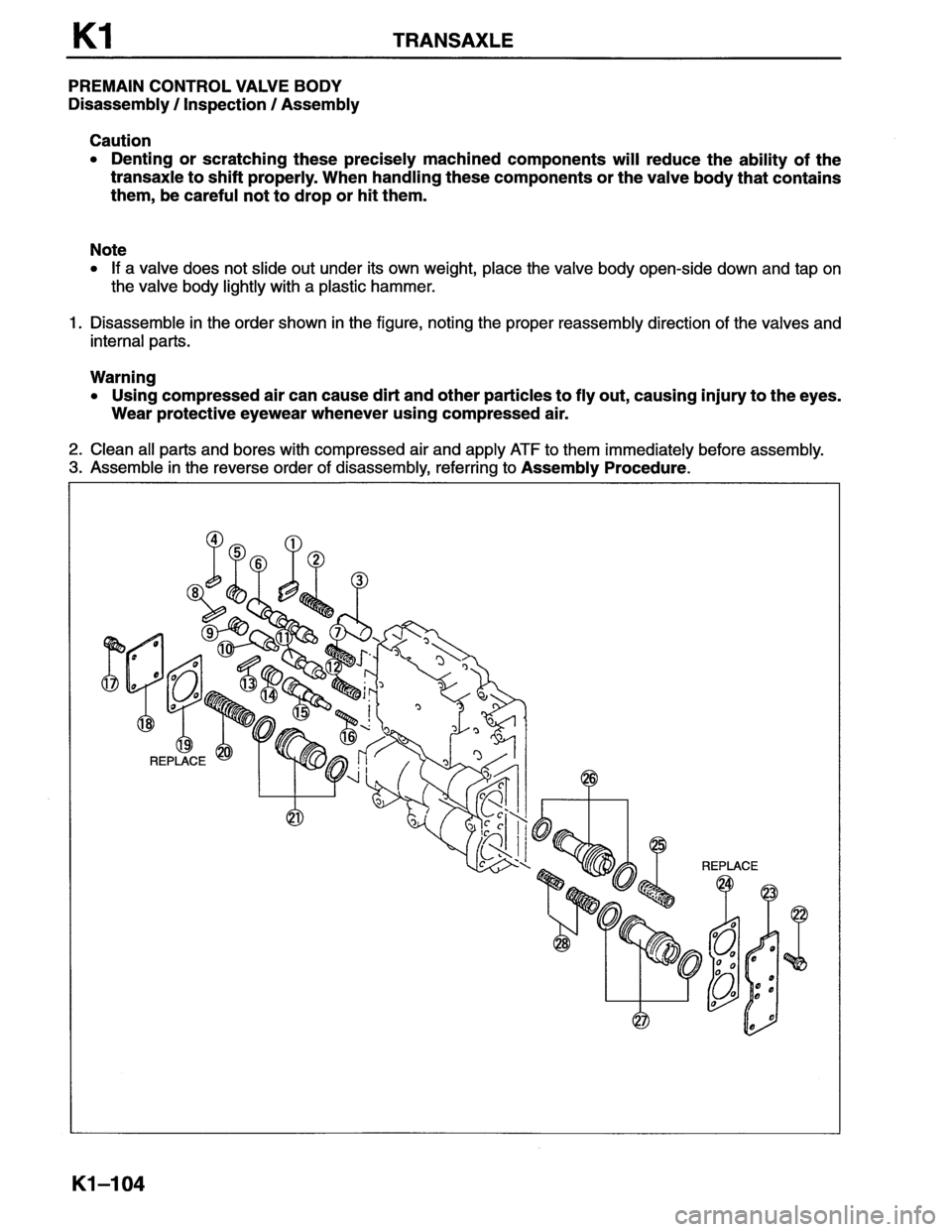 MAZDA MX-6 1996  Workshop Manual 