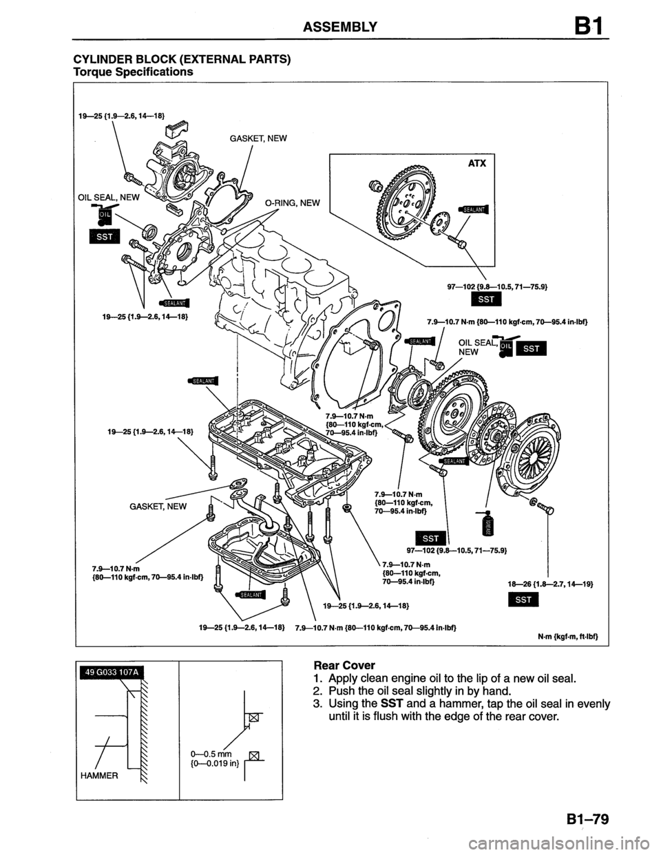 MAZDA MX-6 1996  Workshop Manual 