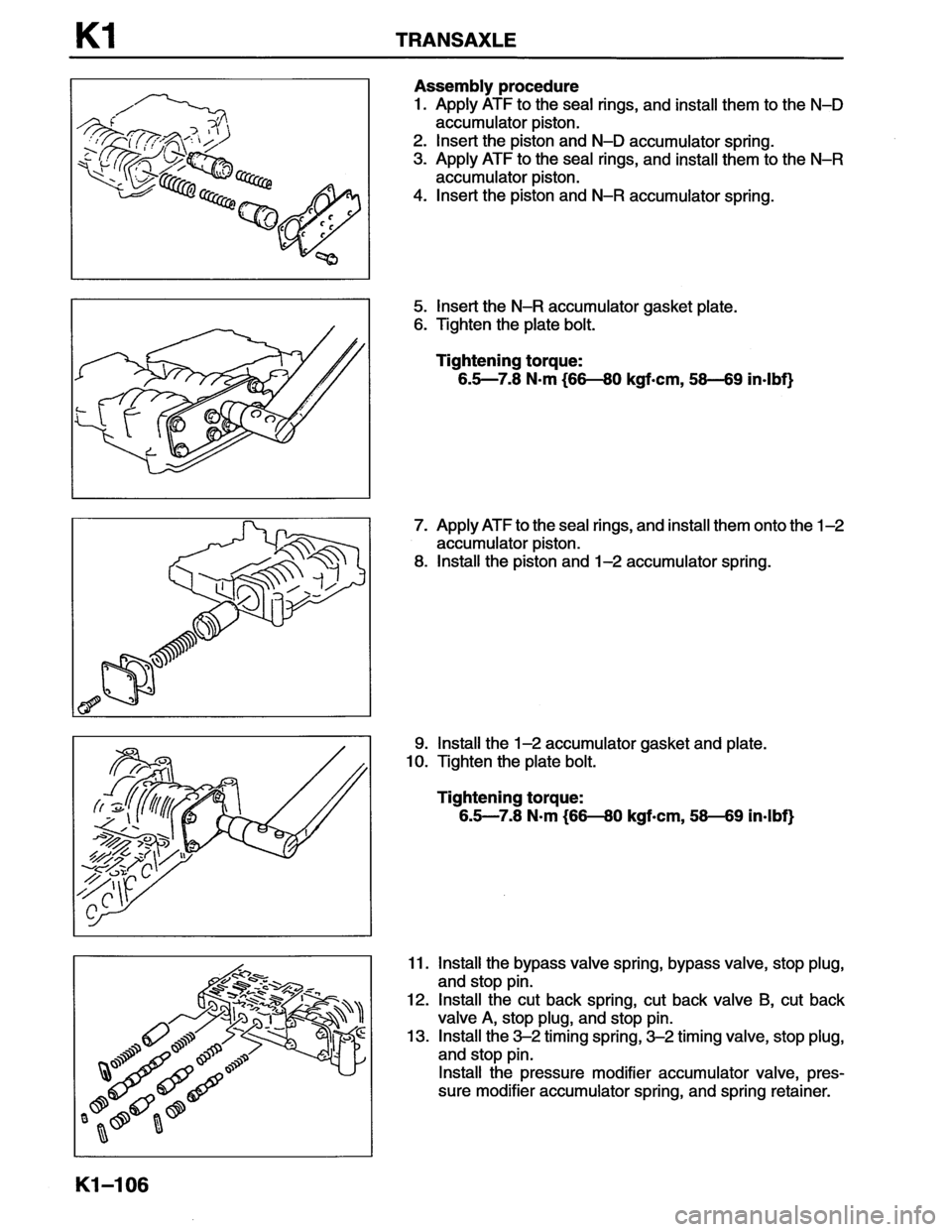 MAZDA MX-6 1996  Workshop Manual 