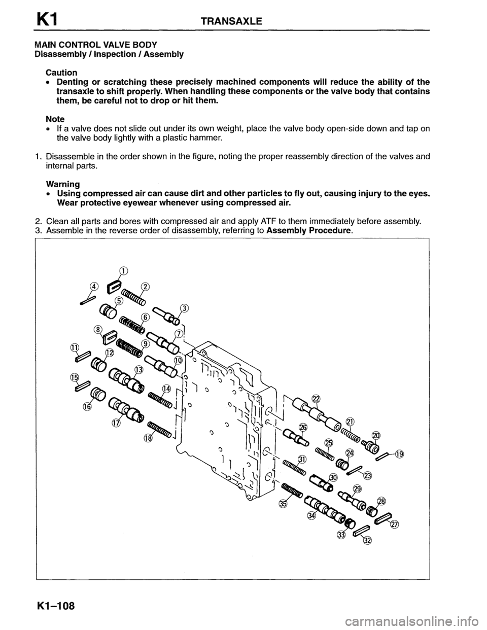 MAZDA MX-6 1996  Workshop Manual 