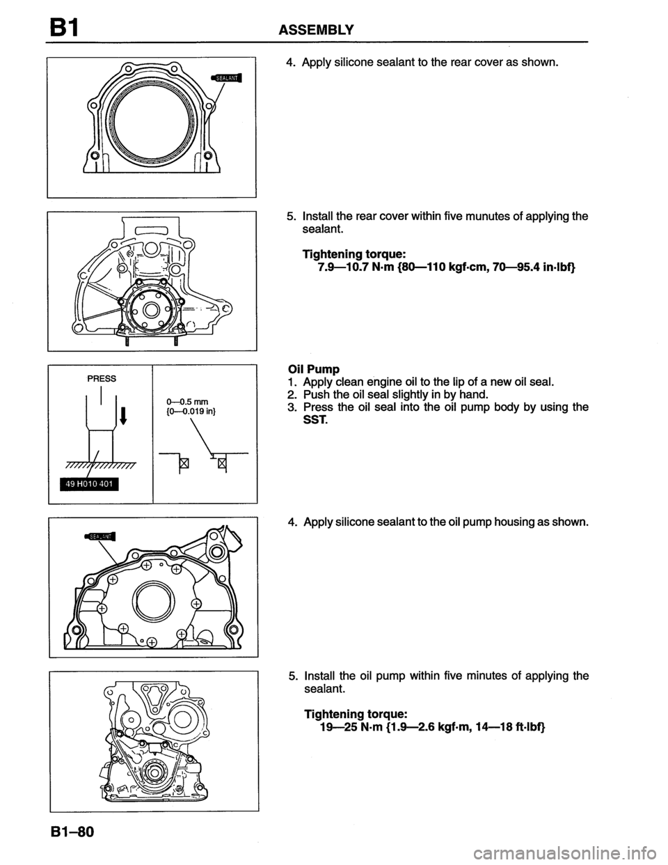 MAZDA MX-6 1996  Workshop Manual 
