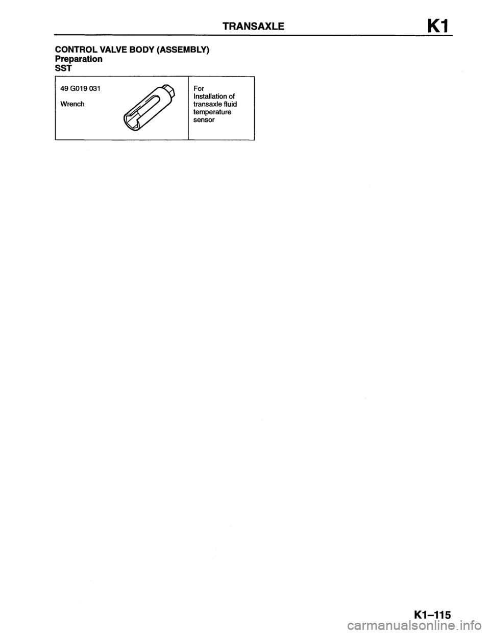 MAZDA MX-6 1996  Workshop Manual 