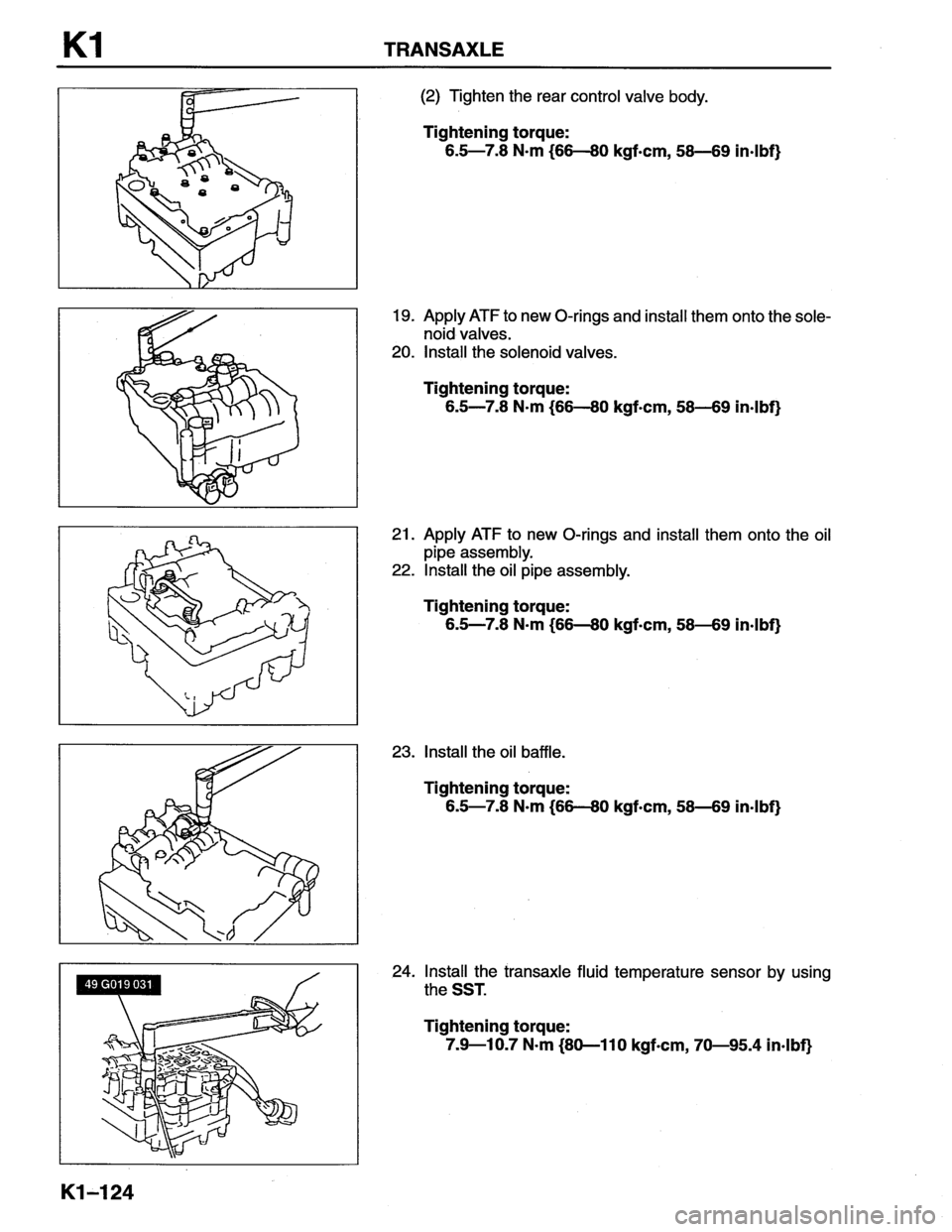 MAZDA MX-6 1996  Workshop Manual 