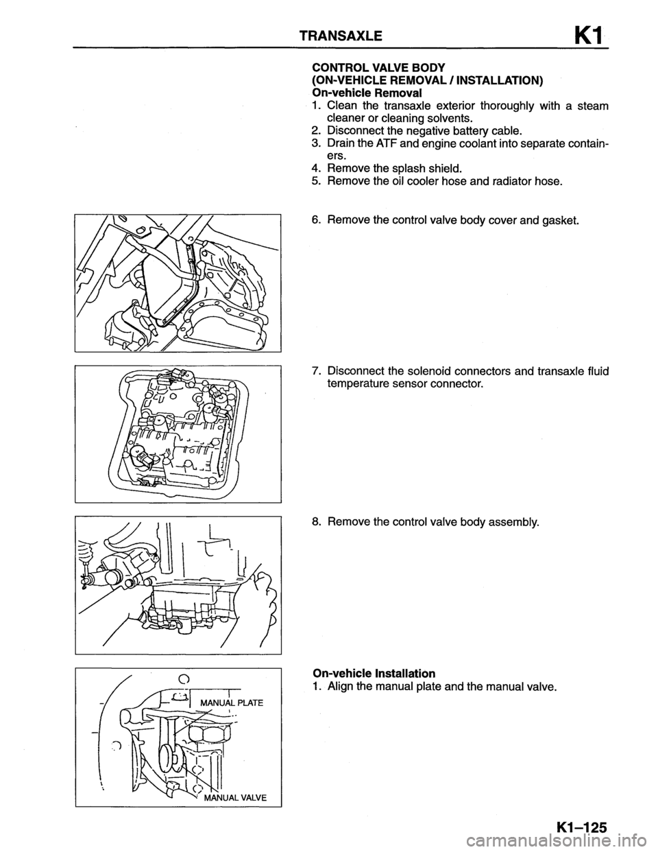 MAZDA MX-6 1996  Workshop Manual 