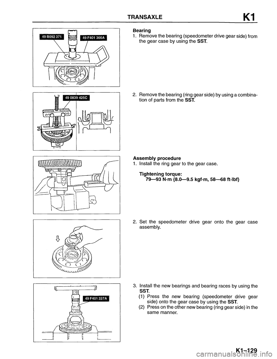 MAZDA MX-6 1996  Workshop Manual 