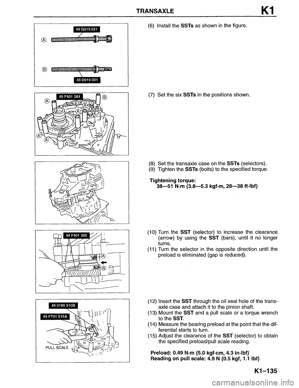 MAZDA MX-6 1996  Workshop Manual 