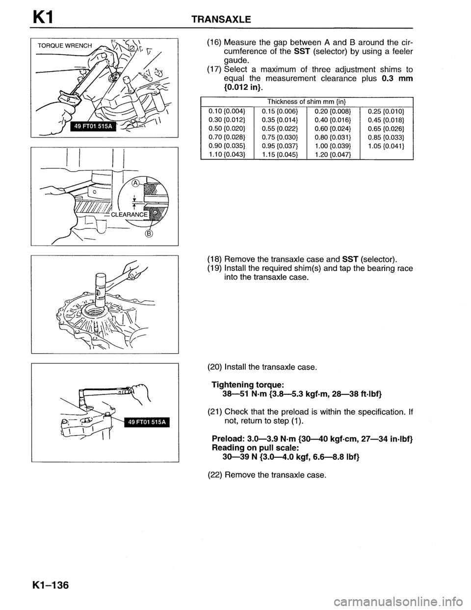 MAZDA MX-6 1996  Workshop Manual 