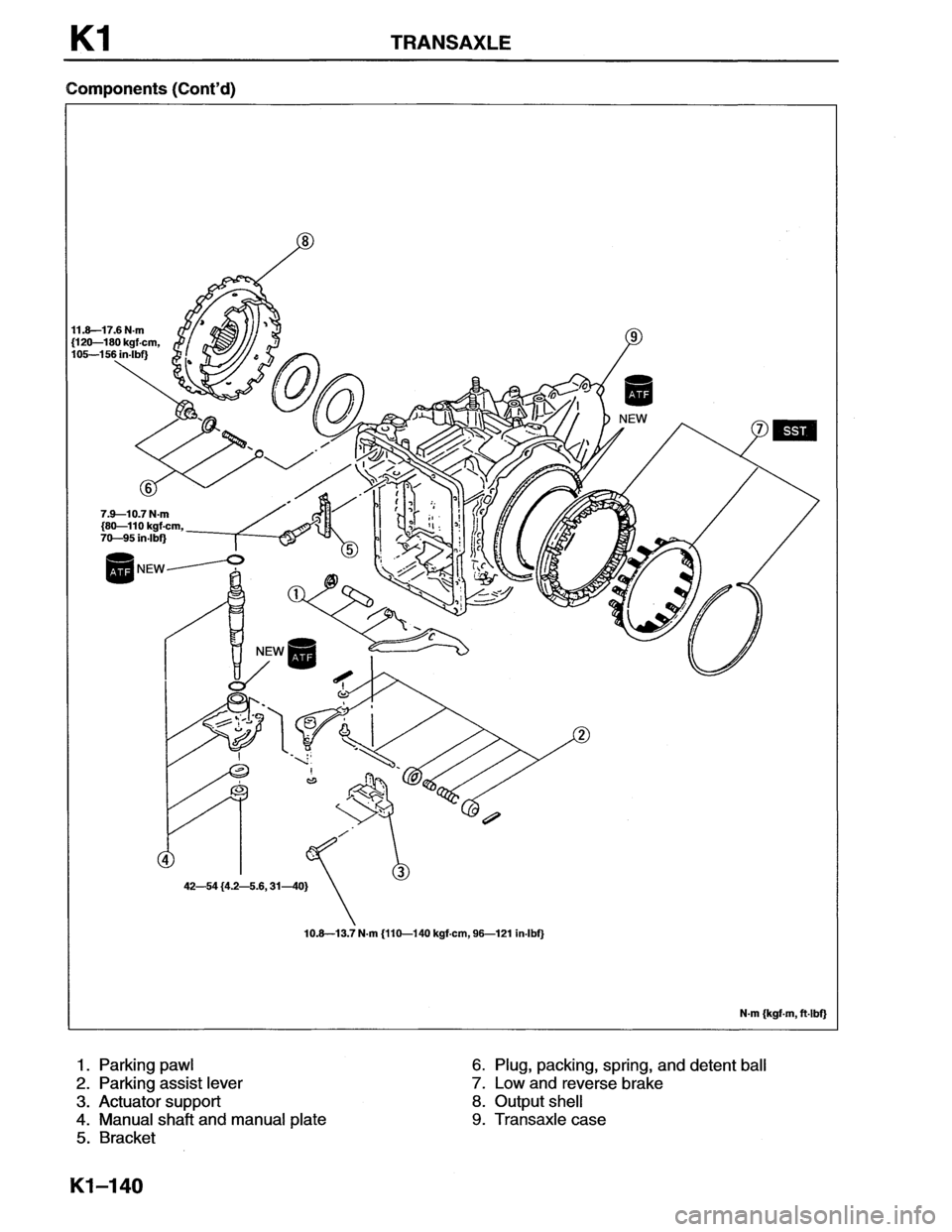 MAZDA MX-6 1996  Workshop Manual 